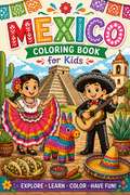 Mexico Coloring book for kids