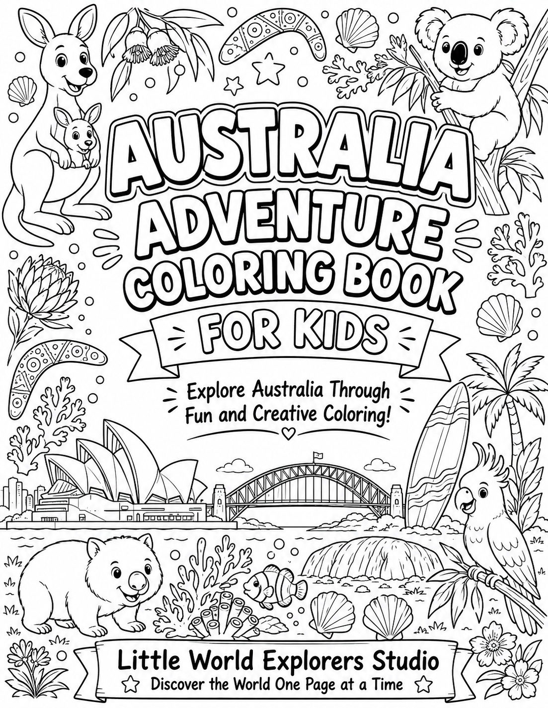 Australia Coloring Book for Kids
