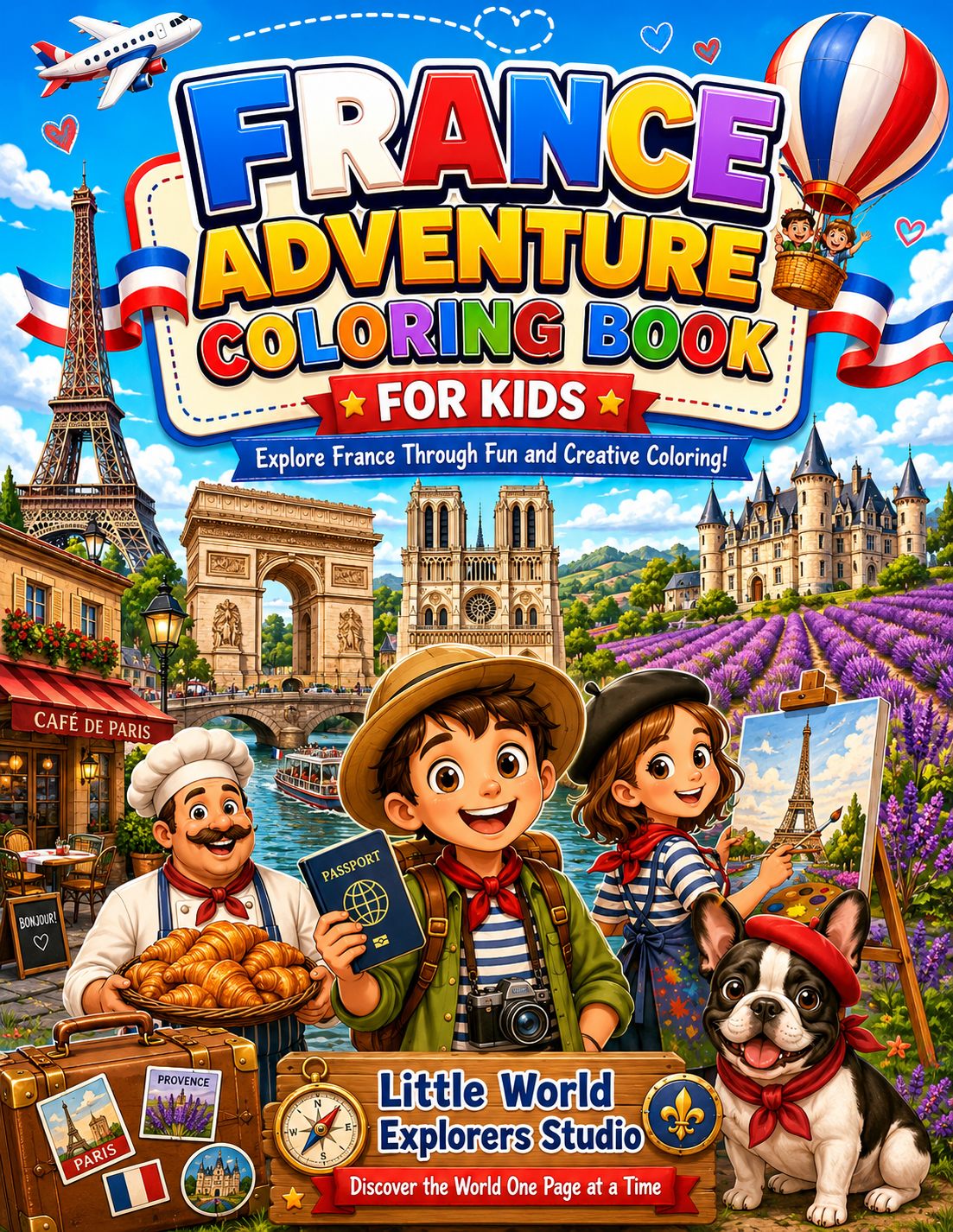 France Coloring book for kids